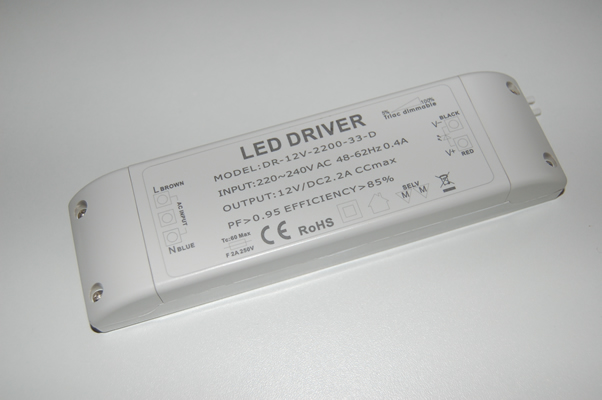 metalen Besluit dikte Dimbare Led Transformator 12 Volt 33 Watt LED verlichting | Powerled- verlichting