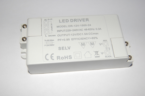 Led Transformator 12 Volt 24 Watt LED verlichting MR11 en MR16